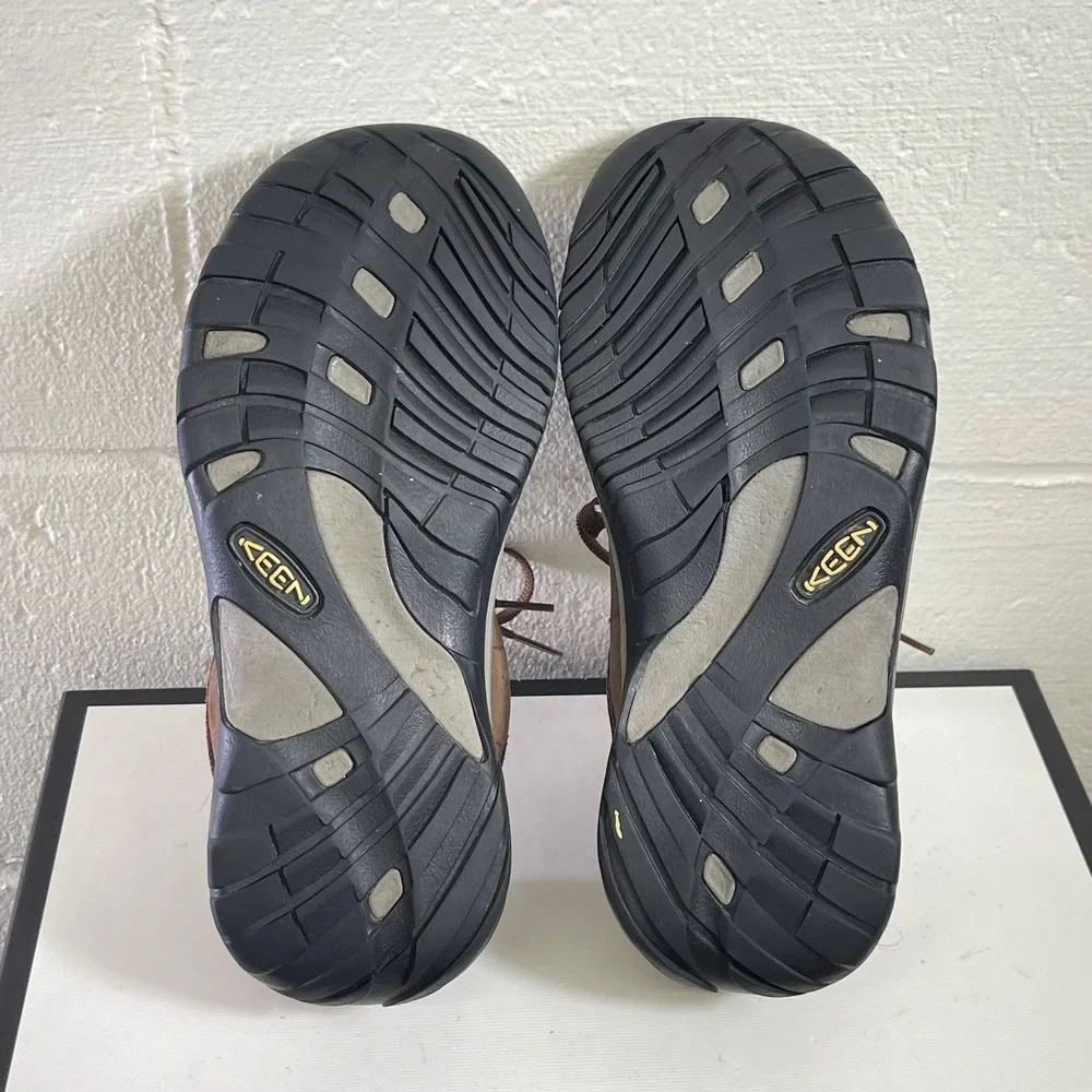 Keen Presidio Brown Leather Comfort Walking Shoes Lace up Women's‎ 8.5 US/6 UK